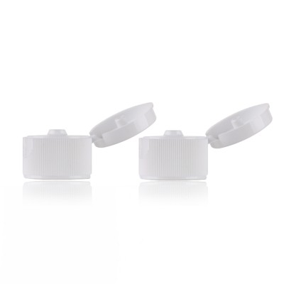 Best selling 28mm flip top cap PP plastic flip top cap 28mm white bottle cap