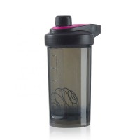 Eco friendly custom logo printing fitness gym protein shaker bottle with ball