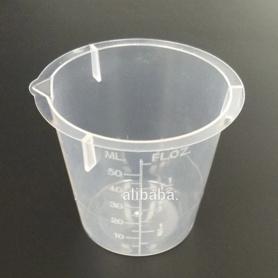 50ml small lab transparent disposable measuring cup