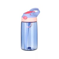 500Ml Children Water Bottle Baby Straw Cup Leak-proof Drinking Portable Plastic Sports  Cup