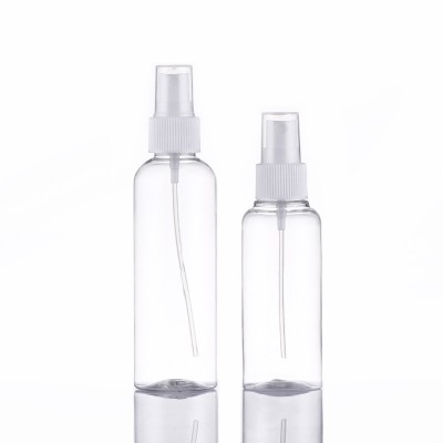 Wholesale small spray plastic bottles 100ml transparent cosmetic spray bottle