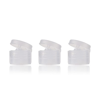 Manufacturers custom flip top cap plastic 24/410 translucent flip top cap shampoo