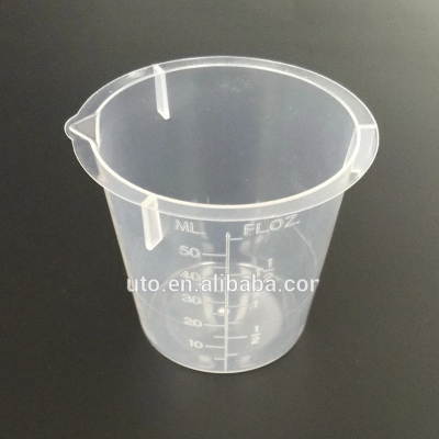 Laboratory 50ml Plastic Measuring Beaker Cup